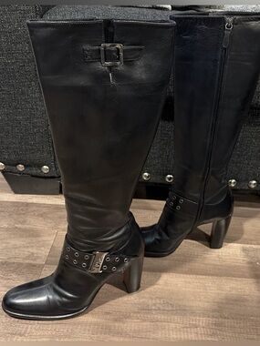 Vintage Galliano Dior Knee High Leather Boots